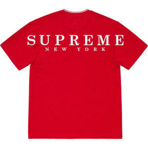 美品 19SS Supreme Stripe Rib Waffle Top Sサイズ ストライプ リブ ワッフル Tシャツ Red レッド