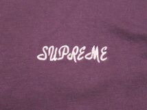 23SS Supreme Washed Script S/S Top Mサイズ ウォッシュ スクリプト 半袖 Tシャツ Purple パープル_画像6