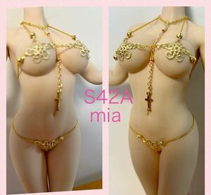 S42A gold chain |fa Ise n| costume | Ran Jerry 3 point set Mia