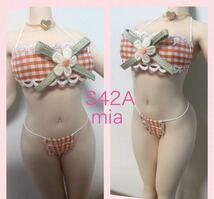 S42Aオレンジ／ファイセン／コスチューム／水着3点セット　Mia_画像1