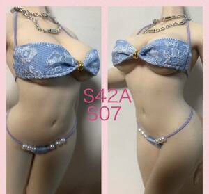 S42A、S07ブルー／ファイセン／コスチューム／水着3点セット　Mia