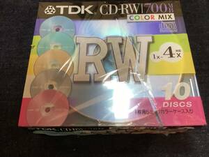 TDK CD-RW 700MB 10 sheets set unused new goods 