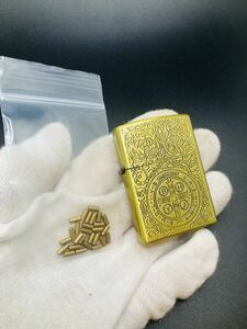  grindstone 20 piece attaching N navy blue Stan tin stamp processing ZIPPO type oil lighter [ new goods unused ]