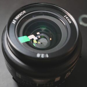 美品　AF Nikkor 24mm F2.8D カメラレンズ 動作確認済み