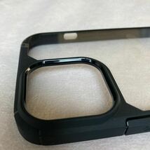 iPhone13ProMax ケース カバー 6.7インチ スマホケース スマホカバー ブラック 黒 透明 クリア ストラップホール 保護フィルム付き _画像6