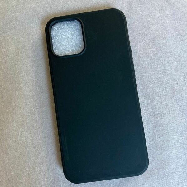 iPhone12mini ケース カバー スマホケース ソフト 軽量 薄型 黒 ブラック