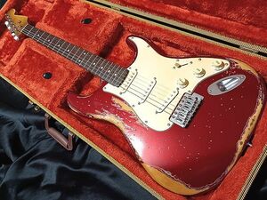PracticalCustom Relic Old CandyAppleRed Startocaster Select Capacitor and Belden Wier レリック