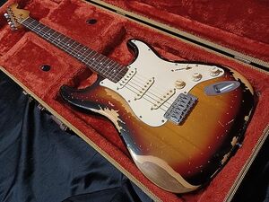 PracticalCustom Relic Old 3Sunburst Startocaster Select Capacitor and Belden Wier レリック