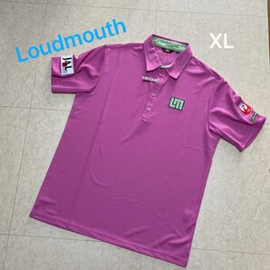 Loudmouth ゴルフウェア メンズ 半袖ポロシャツ ピンク