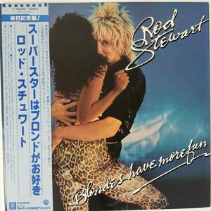 47584★美盤 ROD STEWART / BLONDES HAVE MORE FUN ※帯付き