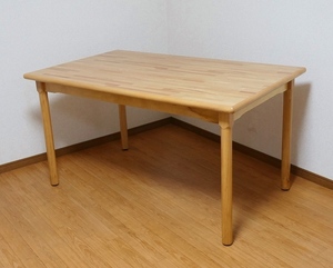 送料無料 訳あり 天然木突板仕様 ダイニングテーブル 食卓テーブル 135x80cm