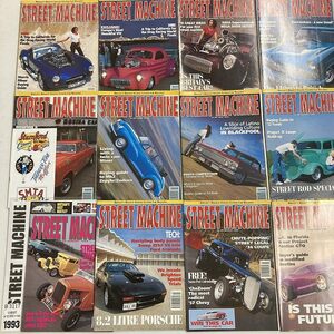 B3117　1993　12冊セット「STREET MACHINE」　ストリートマシン 英国旧車雑誌 英国車 旧車　ビンテージ　クラシックカー