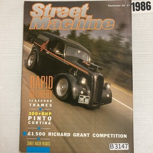 B3147　1986「STREET MACHINE」　ストリートマシン 英国旧車雑誌 英国車 旧車　ビンテージ　クラシックカー　自動車