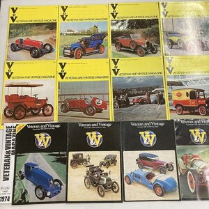 B3182　1974　12冊セット　「THE VETERAN AND VINTAGE」　ベテラン&ヴィンテージ 英国旧車雑誌 英国車 旧車　ビンテージ　クラシックカー