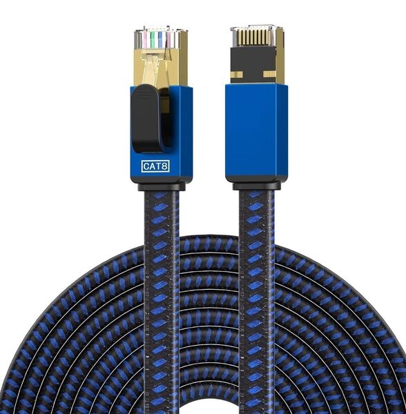 イーサネットケーブル LANケーブル CAT8 高速 1m 変換ケーブル
