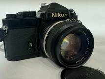 Nikon ニコン FE LENS NIKKOR 50mm 1:1.4 カメラ フィルムカメラ 一眼レフカメラ 一眼レフ ブラックボディ_画像1