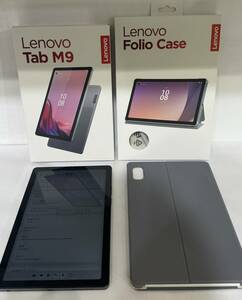 lenovo レノボ Tab M9 タブレット ZAC30178JP 32GB Wi-Fiモデル アークティックグレイ　Foilo Case　付