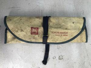 [TOYOTA] подлинная вещь Toyota оригинальный погруженный в машину инструмент сумка для инструментов подлинная вещь Vintage Showa Retro старый Logo Mark старый машина No2