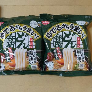 ゆでるからうまい！ 日清のどん兵衛 もっちり太うどん 2食パック 192g（96g×2食）