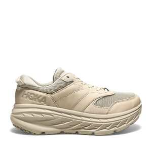 2.6万★超美品 HOKA ONE ONE BONDI L Oxford Tan ローカット 厚底スニーカー 27.5cm BEG 1110538