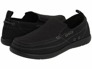 未使用★タグ付 超軽量 クロックス crocs スニーカー メンズ 男性用 ワルー WALU SYN スリッポン SNEAKER MENS 靴 シューズ SHOES 黒 26cm