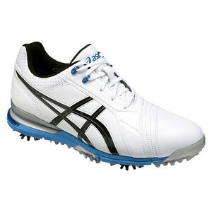 2.2万★美品 名作 販売終了品 アシックス ゲルエース asics TGN907 GEL-ACE PRO FG [ホワイト/ブラック 26cm] ゴルフシューズ