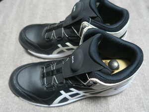 訳アリ品★アシックス asics 安全靴 ウィンジョブ CP304 BOA 1271A030 黒 白 27cm ダイヤル FCP304 左足のBOAダイヤル故障