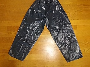  retro rainwear trousers tsurutsurutekateka size M about new goods unused goods 