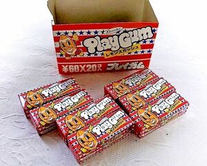 カネボウ プレイガム レモンスカッシュ 箱付き 駄菓子 レトロ デッドストック 当時物 コレクション 希少