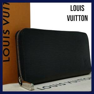 【新品同様/ICチップ】LOUIS VUITTON ルイヴィトン エピ 新型 ジッピーウォレット M61857 ラウンドファスナー 長財布 ノワール 黒