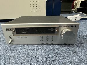 AIWA STEREO TUNER S-R22 アイワ チューナー オーディオ機器 通電確認済み