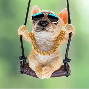 [ последний ликвидация распродажа * солнцезащитные очки имеется желтый ] French bru собака Pug машина собака украшение 