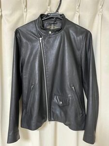 awesomeleather ライダース セミダブル 山羊 革 ゴートスキン シングル シープスキン　ラムレザー　ダブルジップ