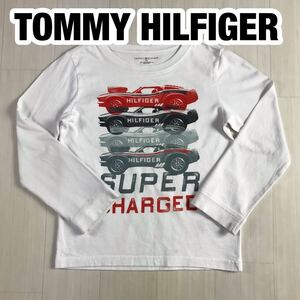 TOMMY HILFIGER トミーヒルフィガー 長袖Tシャツ キッズサイズ 6T ホワイト 車