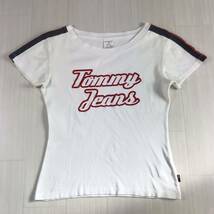 TOMMY GIRL トミーガール 半袖Tシャツ XS ホワイト ビッグロゴ フラッグタグ_画像2