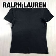 RALPH LAUREN ラルフローレン 半袖Tシャツ M ブラック 無地_画像1