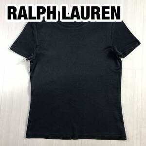 RALPH LAUREN Ralph Lauren короткий рукав футболка M черный одноцветный 