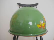 昭和レトロ ヴィンテージ ホーロー 金魚鉢 琺瑯 古道具 vintage retro_画像10