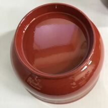 会津塗　汁椀 お椀 漆器 和食器 竹柄　伝統工芸品　多用椀　おもてなし　_画像4