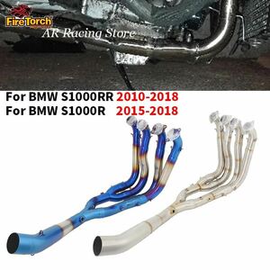 BMW バイク用フルエキゾーストサイレンサー バイク用フロントリンクパイプ接続 60mm S1000RRS1000R用 20102018