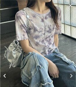 AS KNOW AS PINKY 透け シアー 半袖Tシャツ