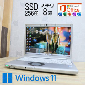 ★中古PC 高性能8世代4コアi5！M.2 SSD256GB メモリ8GB★CF-SV7 Core i5-8350U Webカメラ Win11 MS Office2019 Home&Business★P69266