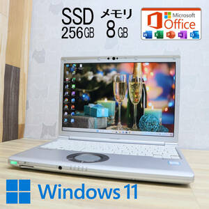 ★中古PC 高性能8世代4コアi5！M.2 SSD256GB メモリ8GB★CF-SV7 Core i5-8350U Webカメラ Win11 MS Office2019 Home&Business★P69112