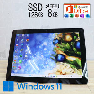 ★美品 M.2 NVMeSSD128GB メモリ8GB★SURFACEGO Webカメラ Pentium 4415Y Win11 MS Office2019 Home&Business 中古品 ノートPC★P69672