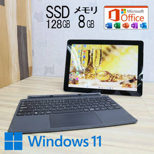 ★美品 M.2 NVMeSSD128GB メモリ8GB★SURFACEGO Webカメラ Pentium 4415Y Win11 MS Office2019 Home&Business 中古品 ノートPC★P69670