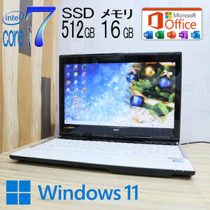 ★美品 YAMAHA♪最上級4コアi7！新品SSD512GB メモリ16GB★LL750/J Core i7-3630QM Webカメラ Win11 MS Office2019 Home&Business★P70435