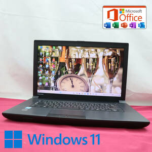 ★超美品 高性能4世代i3！320GB★B554/L Core i3-4000M Win11 MS Office 中古品 ノートPC★P71349