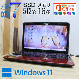 ★中古PC 最上級4コアi7！新品SSD512GB メモリ16GB★T451 Core i7-2670QM Webカメラ Win11 MS Office2019 Home&Business ノートPC★P70960