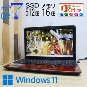 ★中古PC 最上級4コアi7！新品SSD512GB メモリ16GB★T451/57DR Core i7-2670QM Webカメラ Win11 MS Office2019 Home&Business★P71259