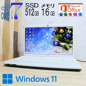 ★中古PC 最上級4コアi7！新品SSD512GB メモリ16GB★VPCEH19FJ Core i7-2670QM Webカメラ Win11 MS Office2019 Home&Business★P70853